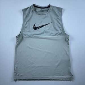 Nike Pro Tank Top Mens Small Active Training Active Gym Sport Clash Running Gray